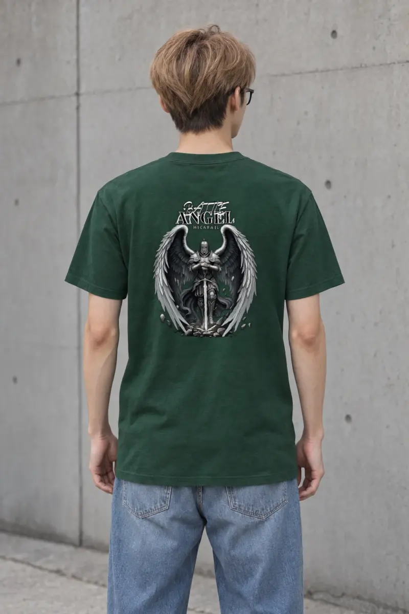 "Winged Sword Guardian" Heavyweight Unisex Crewneck T-shirt