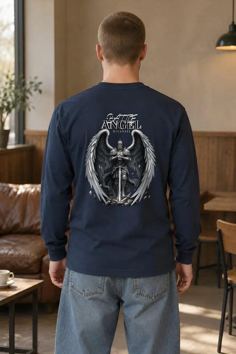 "Winged Sword Guardian" Unisex Longsleeve T-shirt
