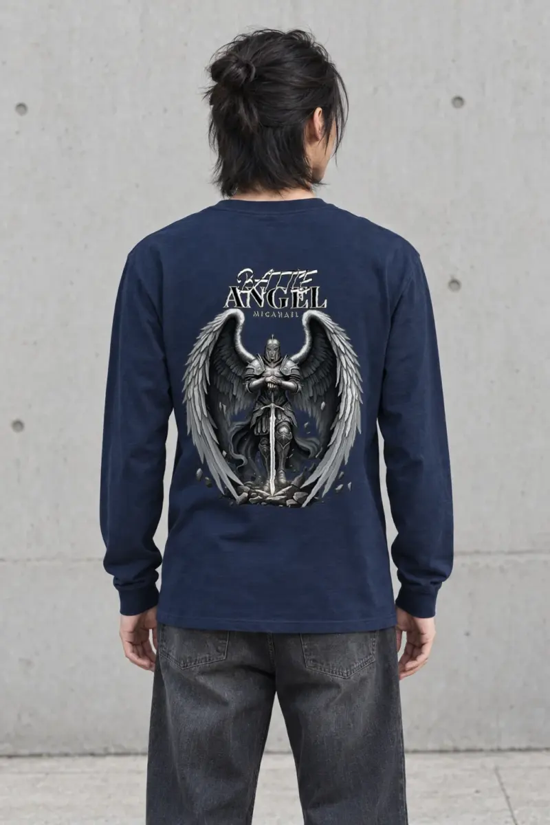 "Winged Sword Guardian" Unisex Longsleeve T-shirt