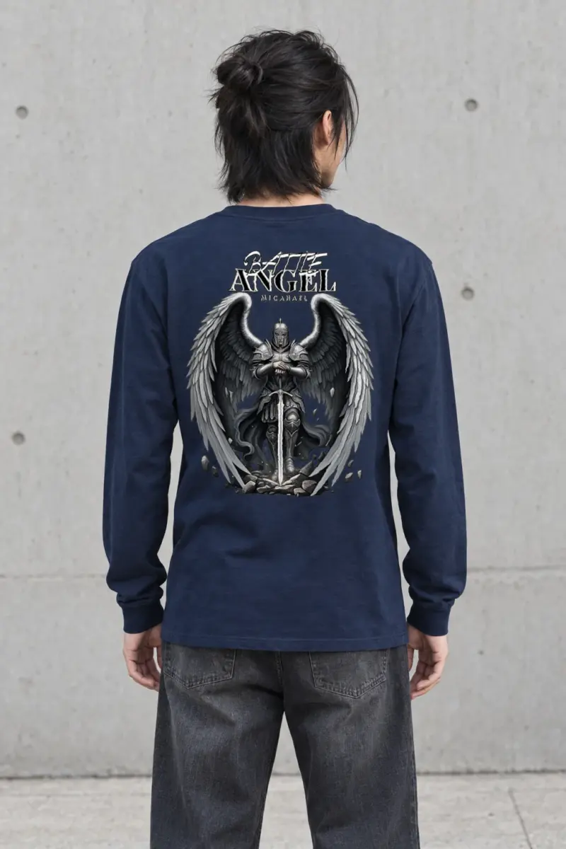 "Winged Sword Guardian" Unisex Longsleeve T-shirt