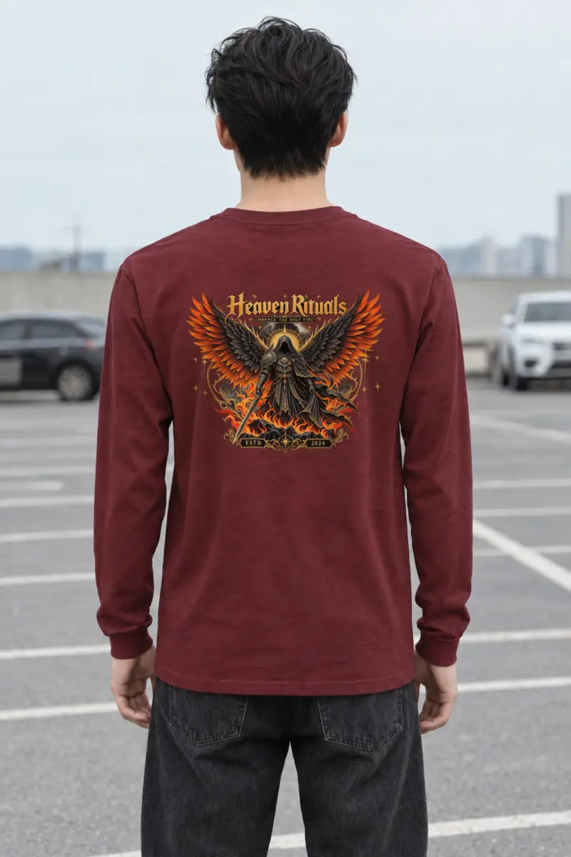 "Winged Sword Warrior" Unisex Longsleeve T-shirt