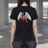 "Winged Woman Crouching" Heavyweight Unisex Crewneck T-shirt