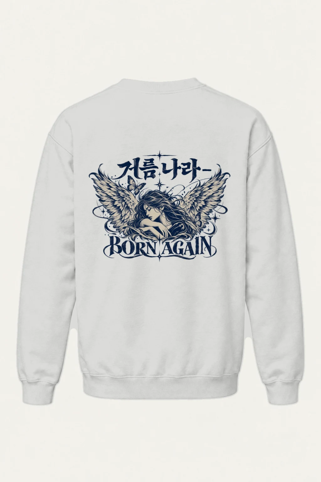 "Winged Woman Flourishes" Heavy Blend Unisex Crewneck Sweatshirt | Gildan 18000