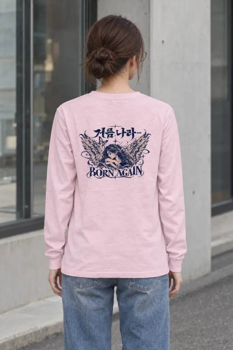 "Winged Woman Flourishes" Unisex Longsleeve T-shirt