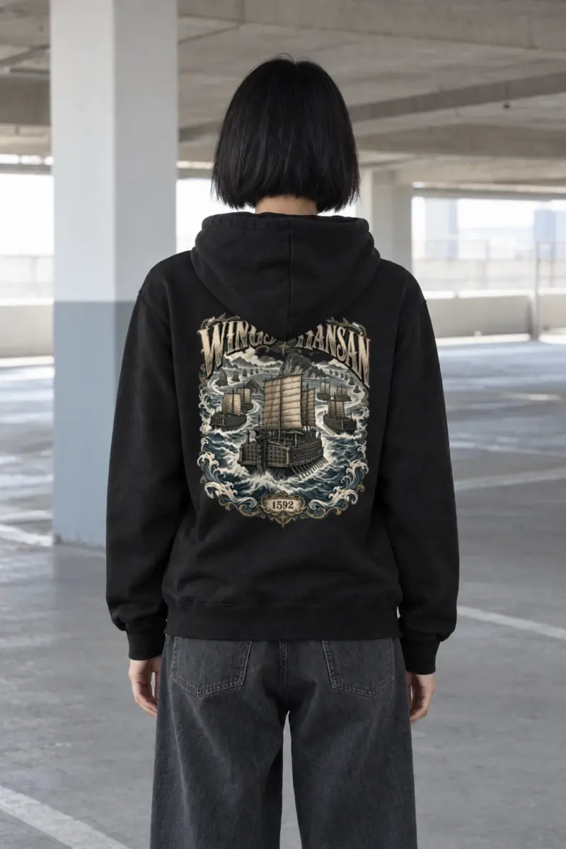 “Wings of Hansan 1592 · Admiral Yi Sun-sin 이순신” Heavy Blend Unisex Pullover Hoodie