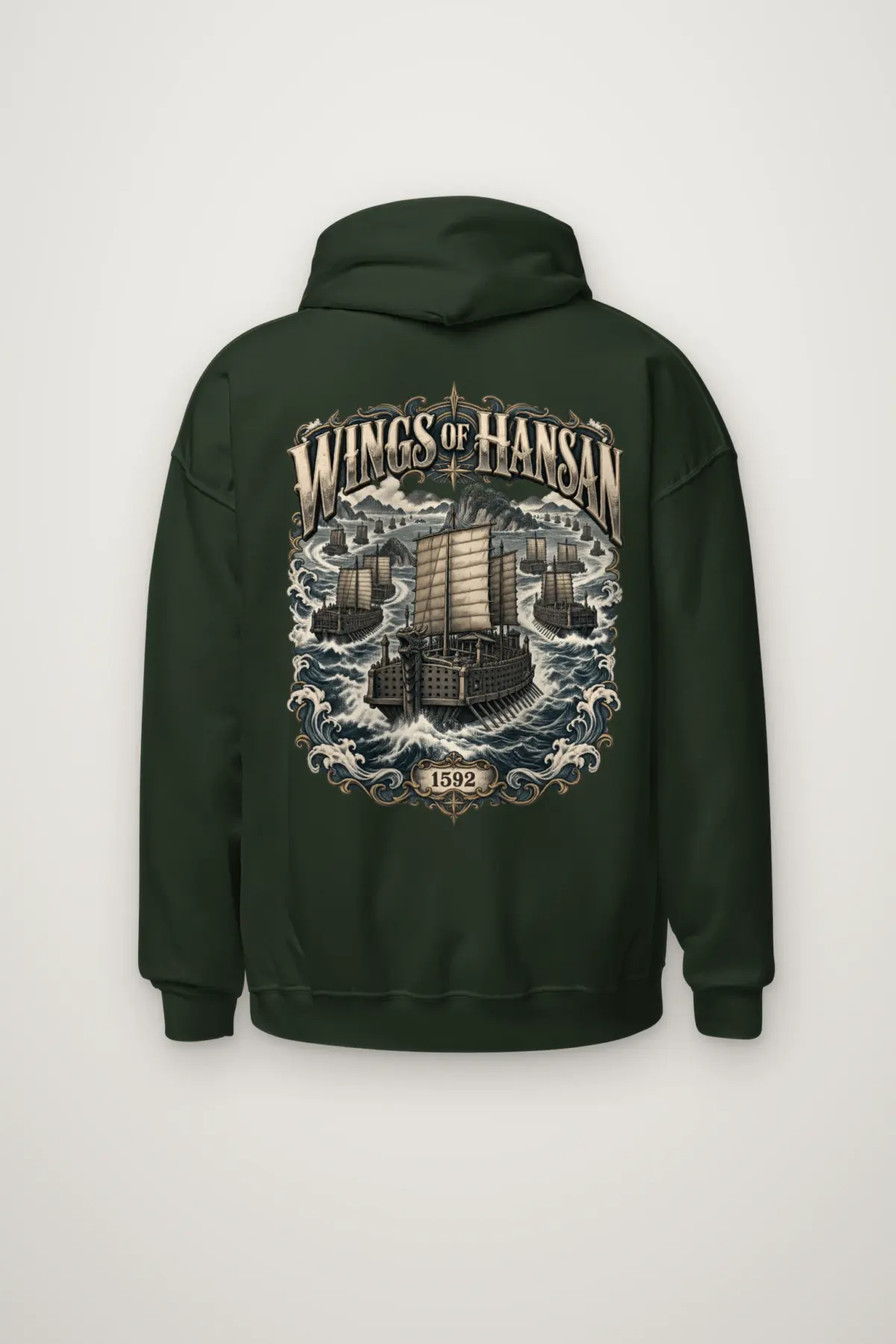 "Wings of Hansan 1592" Heavy Blend Unisex Pullover Hoodie