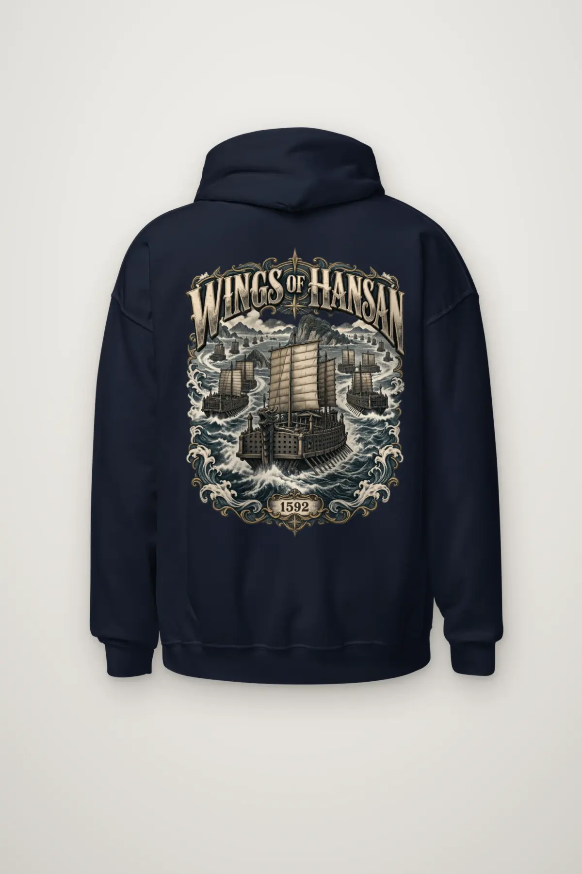 "Wings of Hansan 1592" Heavy Blend Unisex Pullover Hoodie