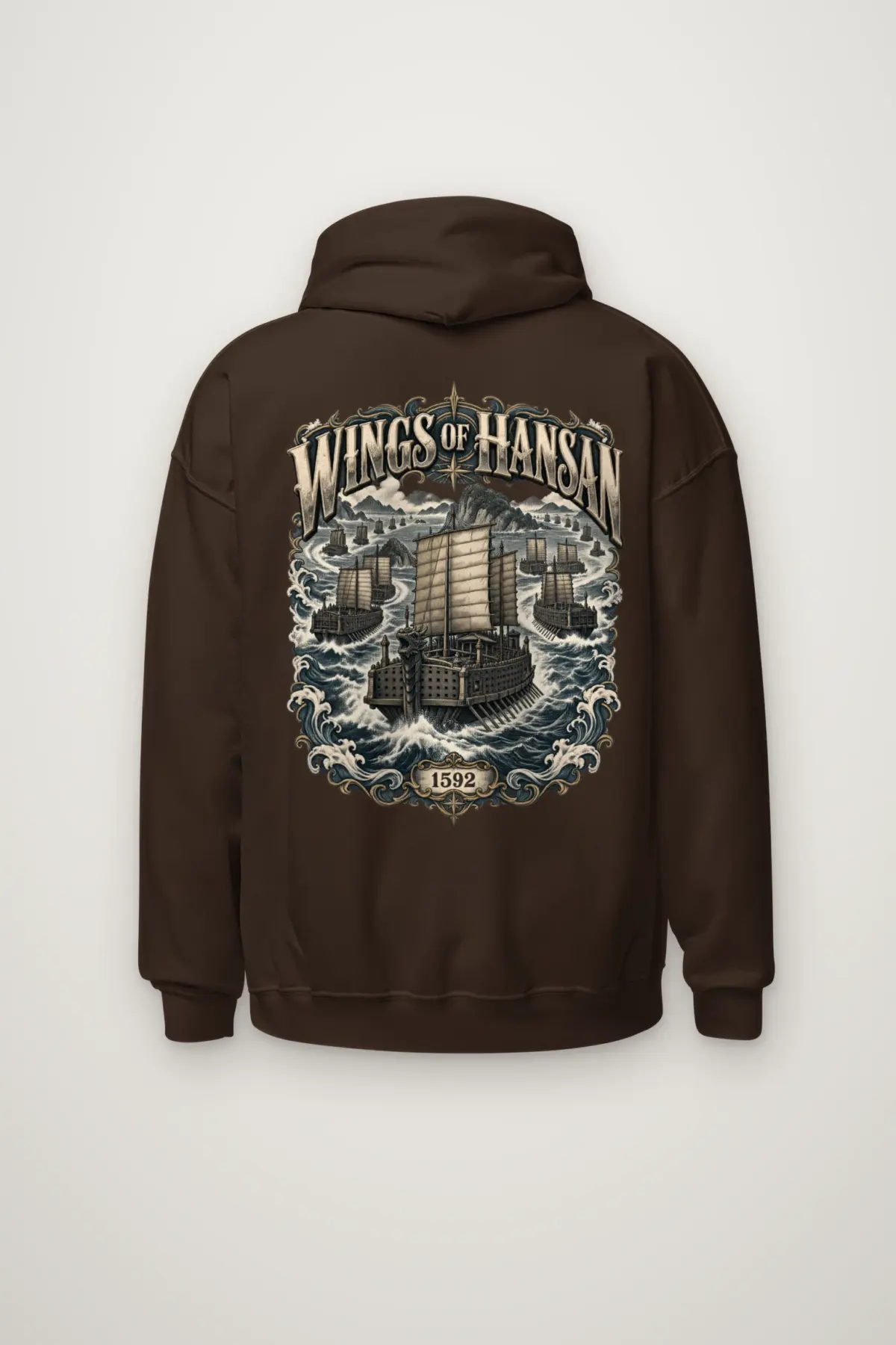 "Wings of Hansan 1592" Heavy Blend Unisex Pullover Hoodie