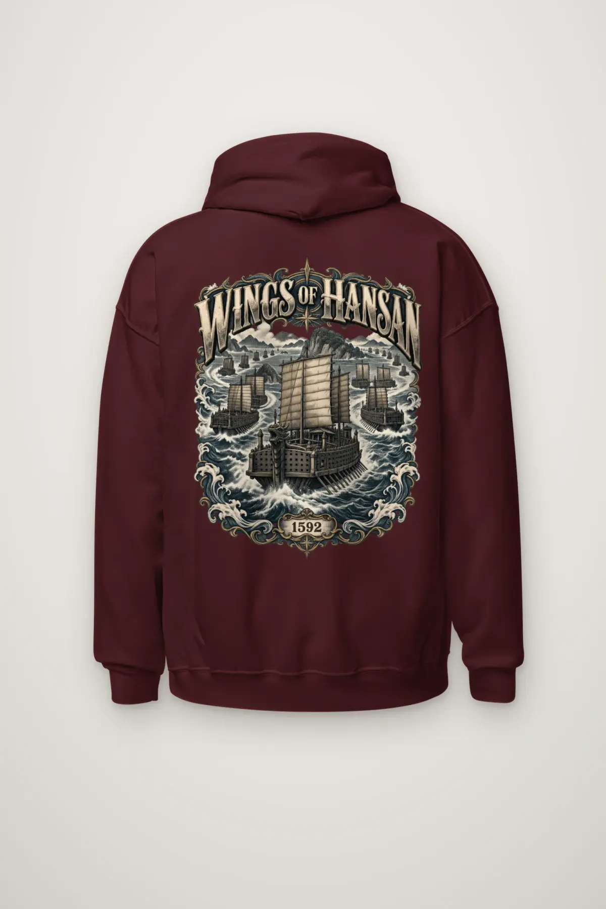 "Wings of Hansan 1592" Heavy Blend Unisex Pullover Hoodie
