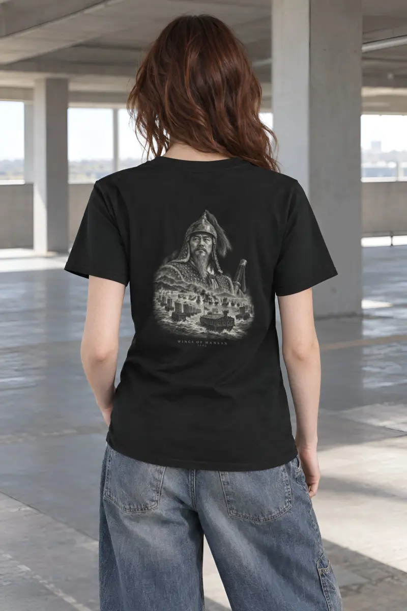 "Wings of Hansan · Admiral Yi Sun-sin 이순신" Heavyweight Unisex Crewneck T-shirt