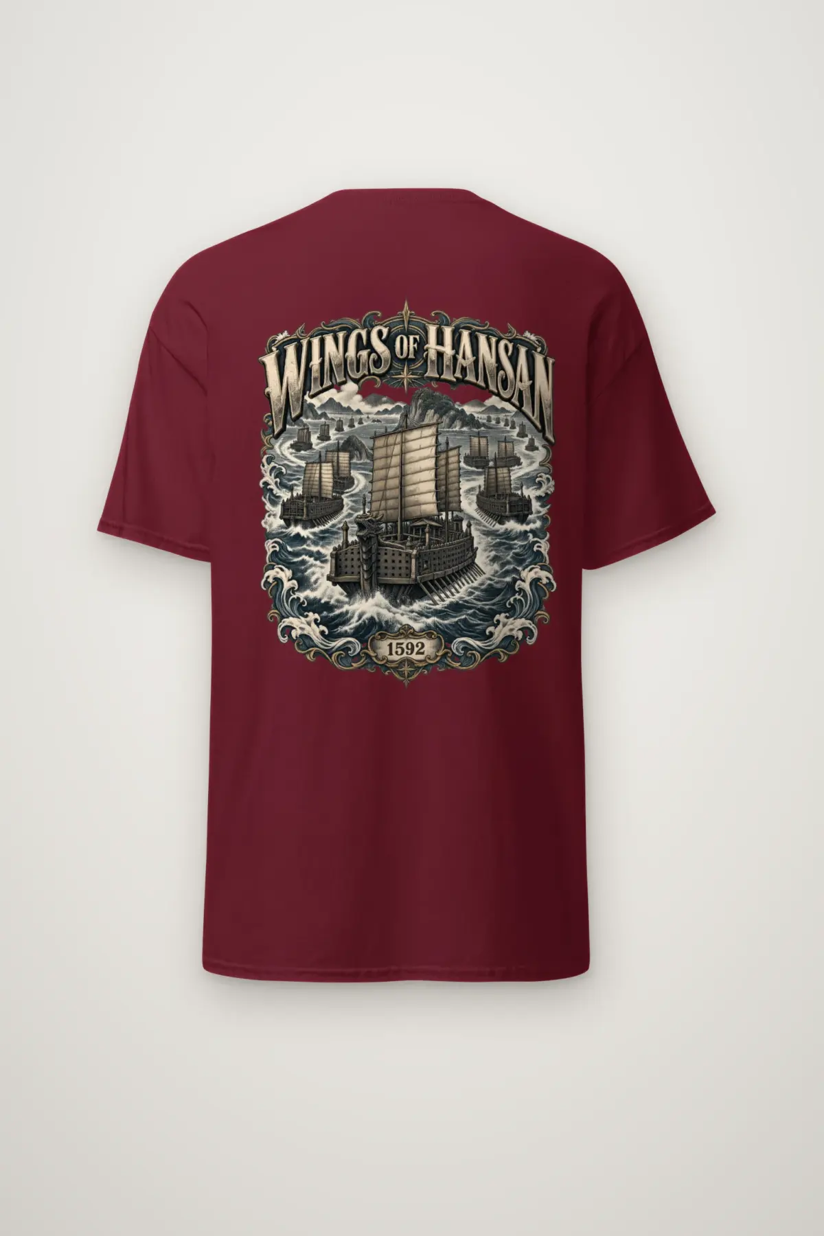 "Wings of Hansan" Heavyweight Unisex Crewneck T-shirt