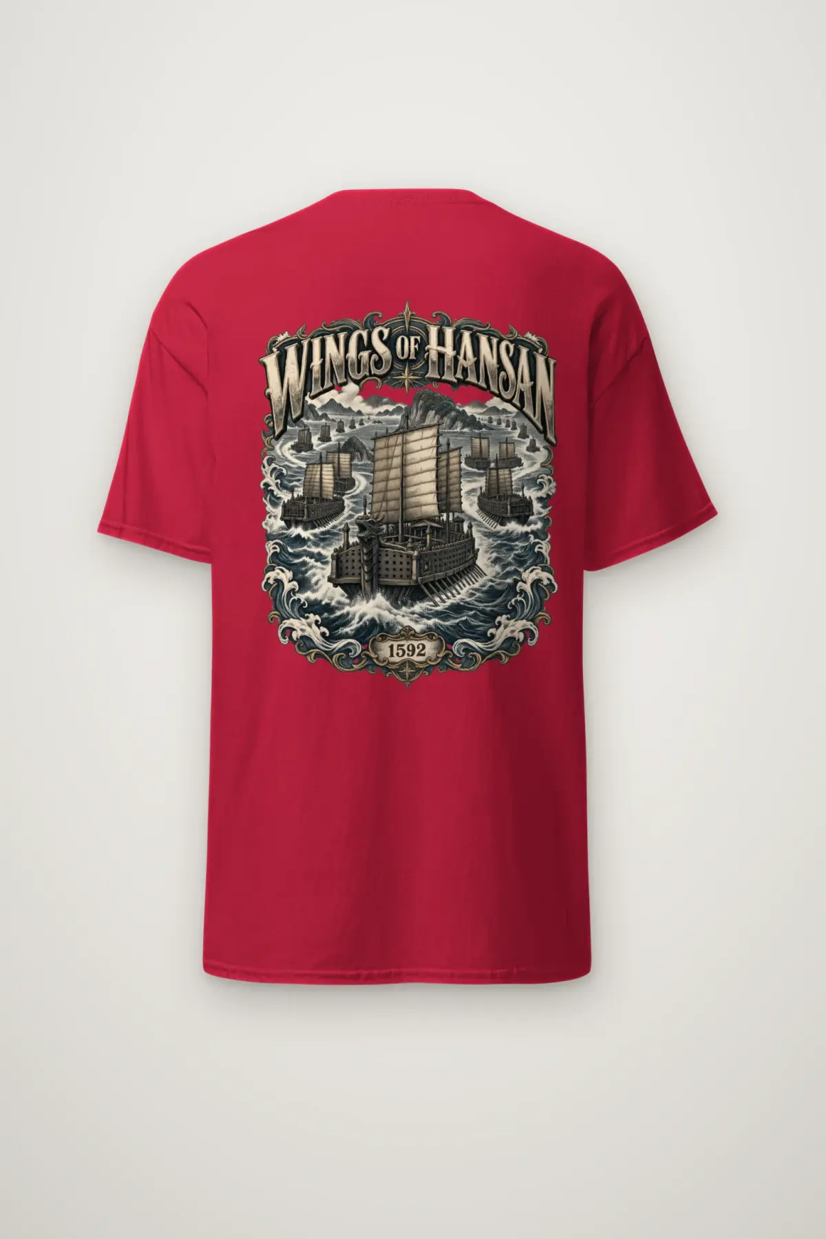"Wings of Hansan" Heavyweight Unisex Crewneck T-shirt