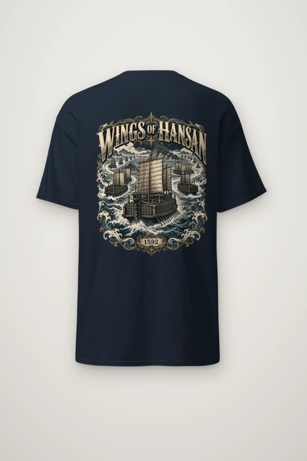 "Wings of Hansan" Heavyweight Unisex Crewneck T-shirt