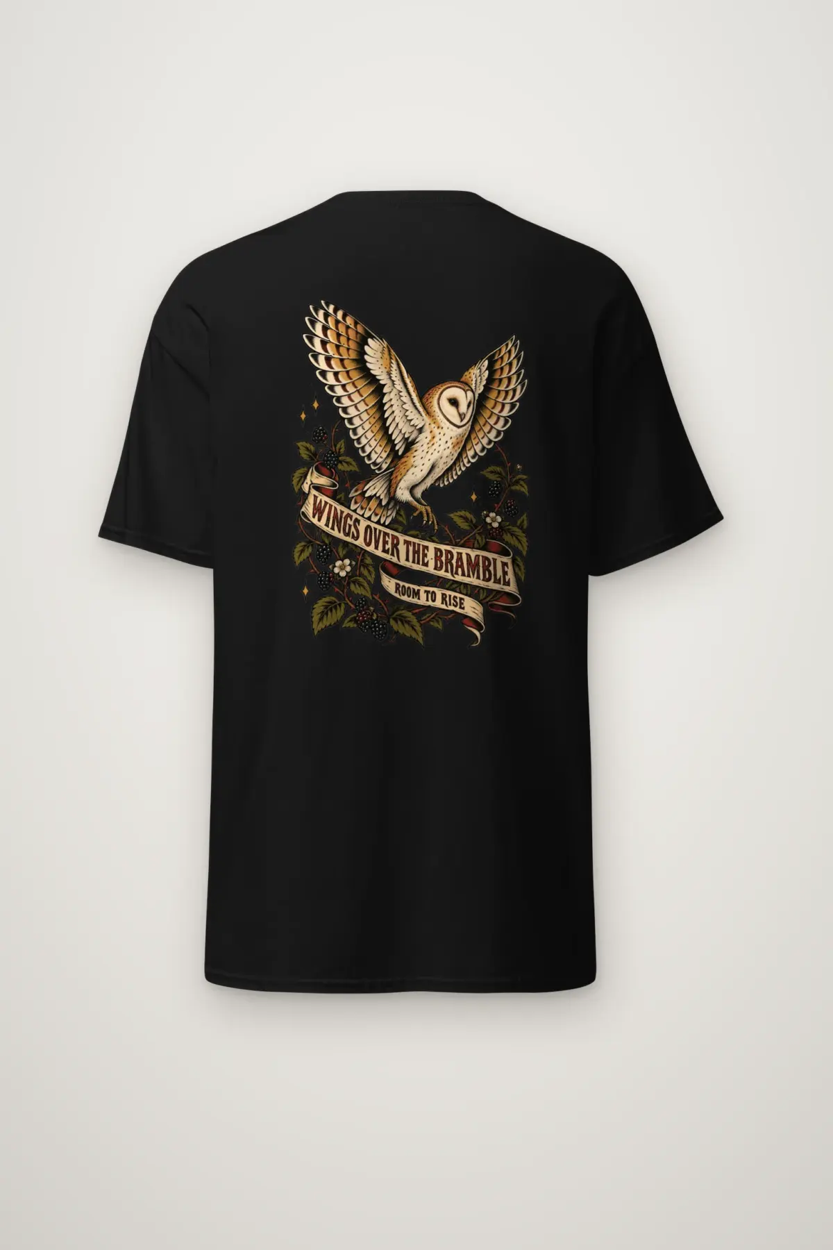 "Wings Over the Bramble" Heavyweight Unisex Crewneck T-shirt