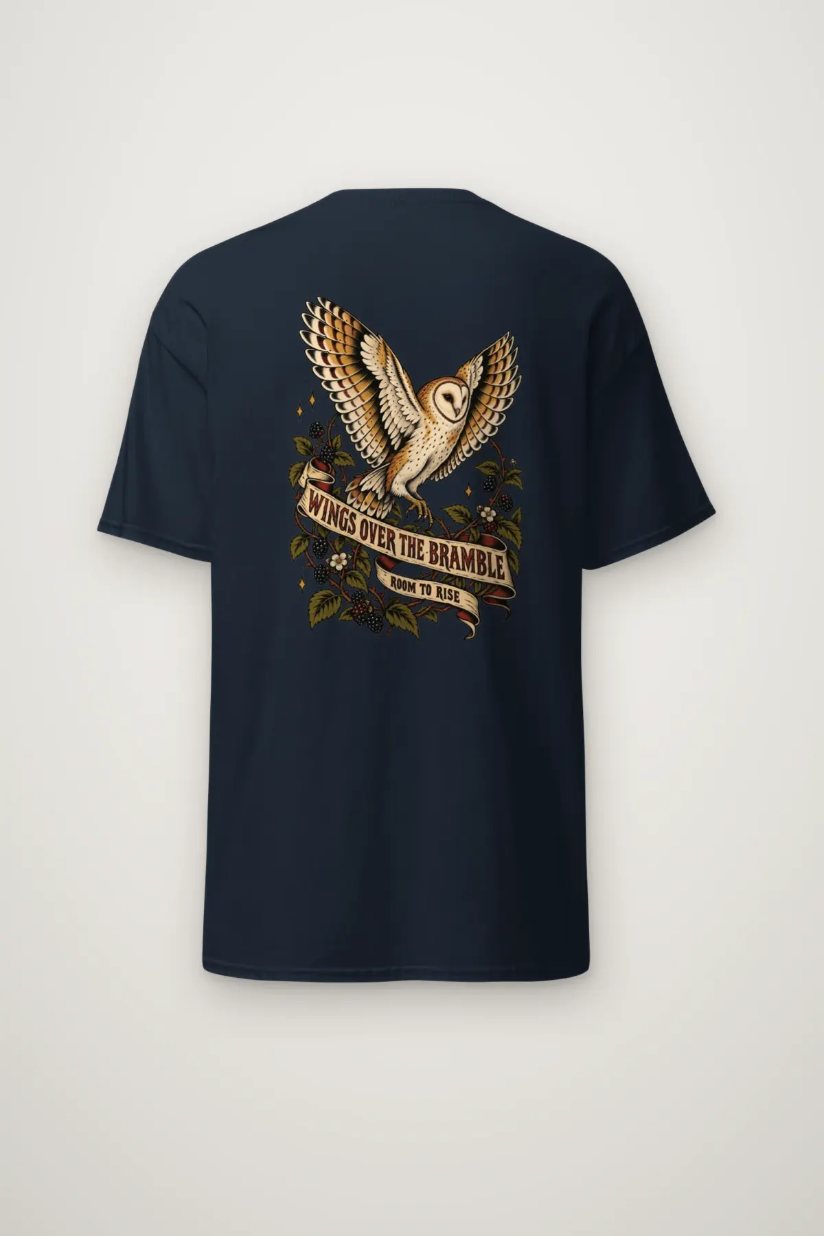"Wings Over the Bramble" Heavyweight Unisex Crewneck T-shirt