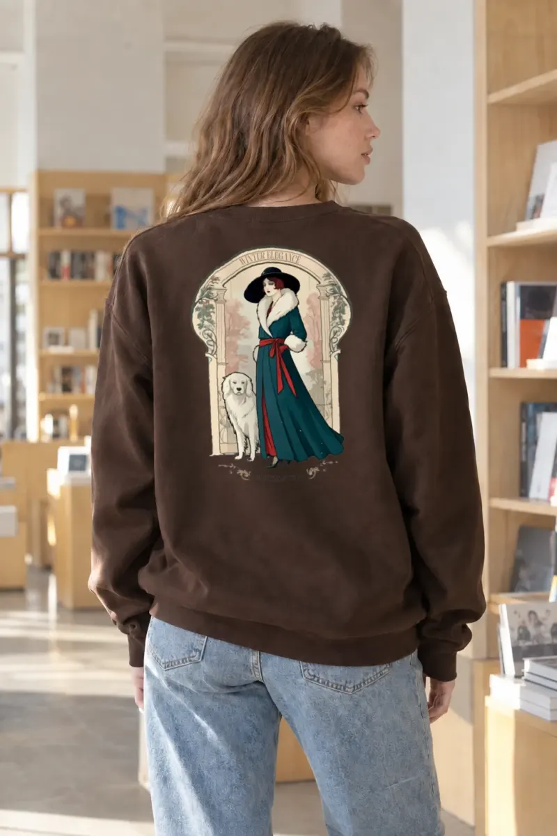 "Winter Elegance" Heavy Blend Unisex Crewneck Sweatshirt | Gildan 18000