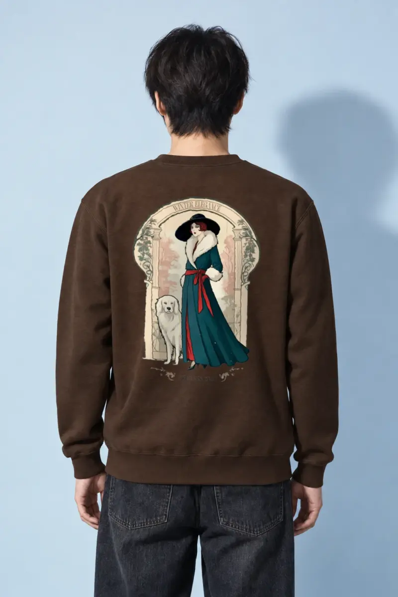 "Winter Elegance" Heavy Blend Unisex Crewneck Sweatshirt | Gildan 18000