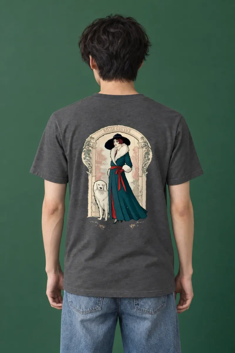 "Winter Elegance" Heavyweight Unisex Crewneck T-shirt