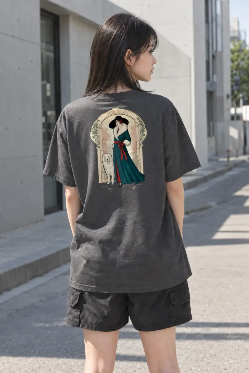 “Winter Elegance” Heavyweight Unisex Crewneck T-shirt | Gildan 5000