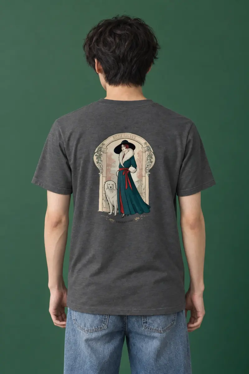 "Winter Elegance" Heavyweight Unisex Crewneck T-shirt