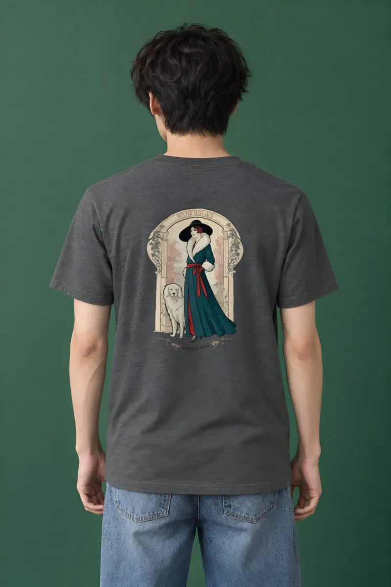 "Winter Elegance" Heavyweight Unisex Crewneck T-shirt