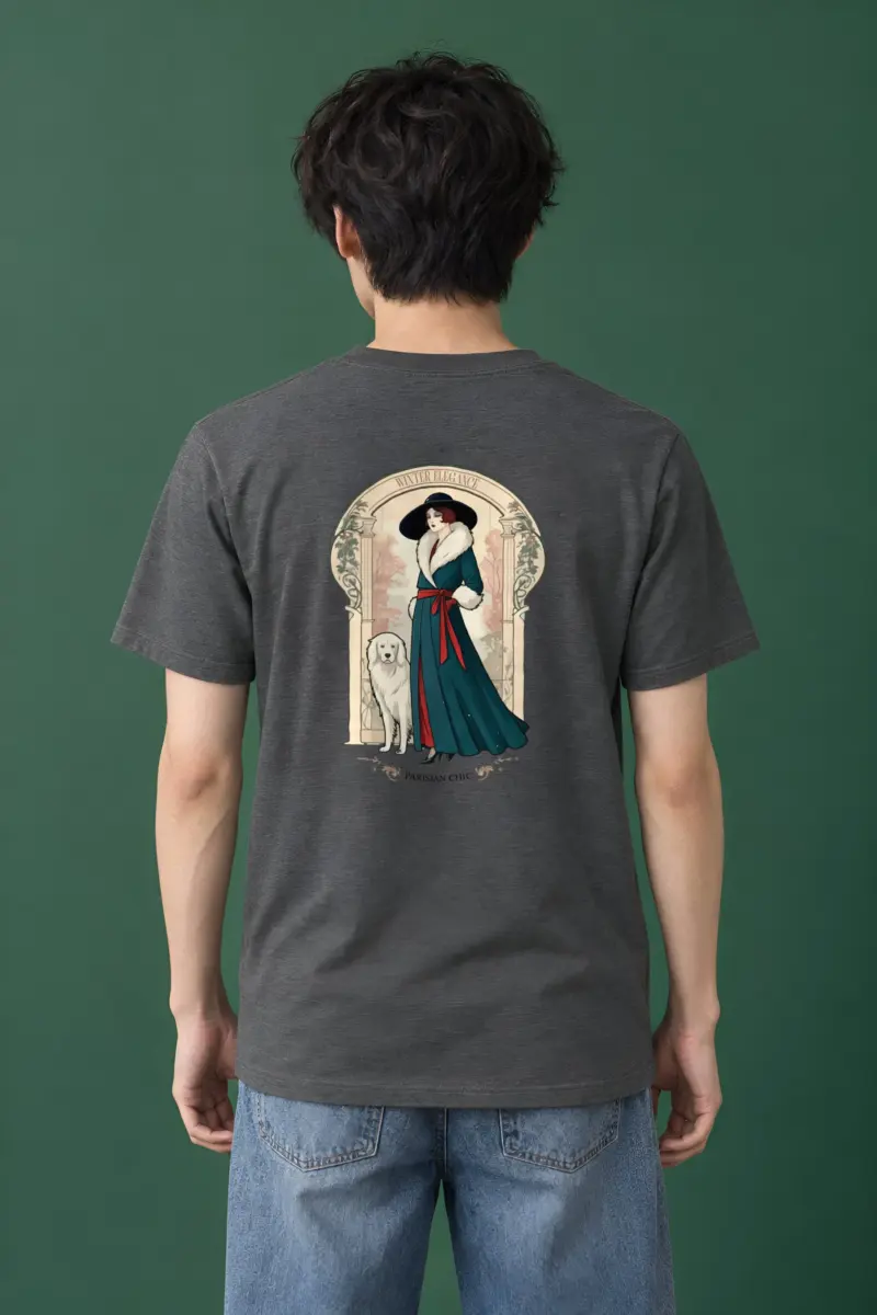 "Winter Elegance" Heavyweight Unisex Crewneck T-shirt