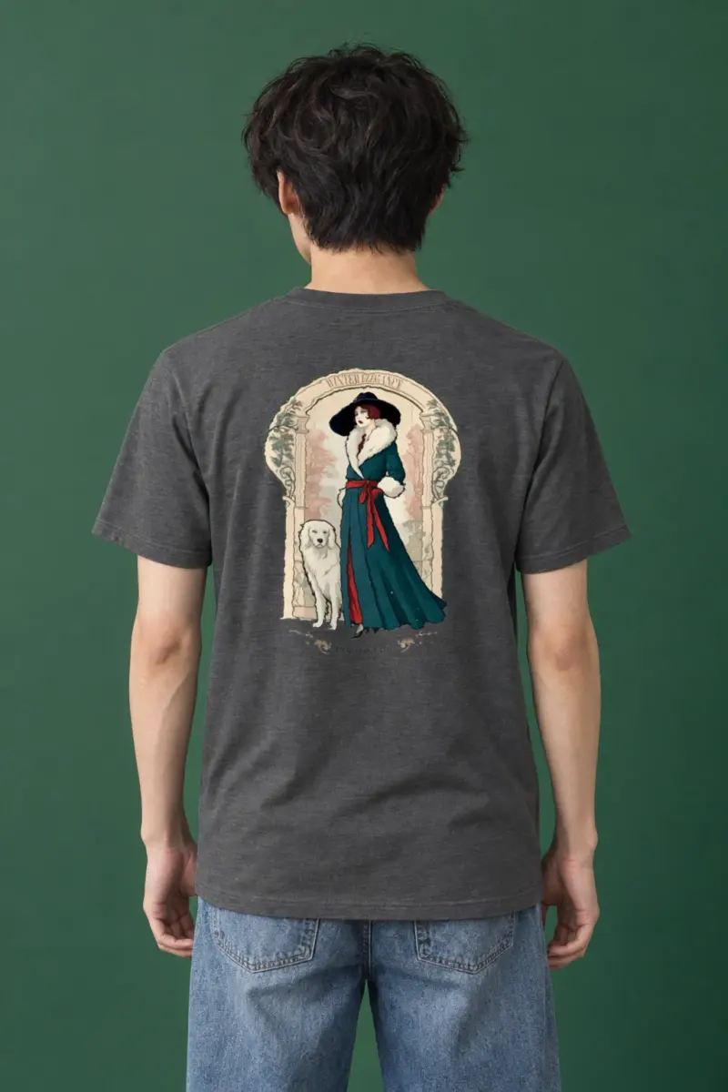 "Winter Elegance" Heavyweight Unisex Crewneck T-shirt