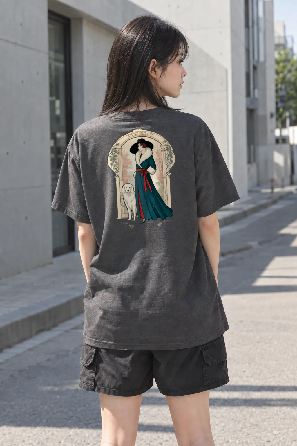 "Winter Elegance" Heavyweight Unisex Crewneck T-shirt | Gildan 5000