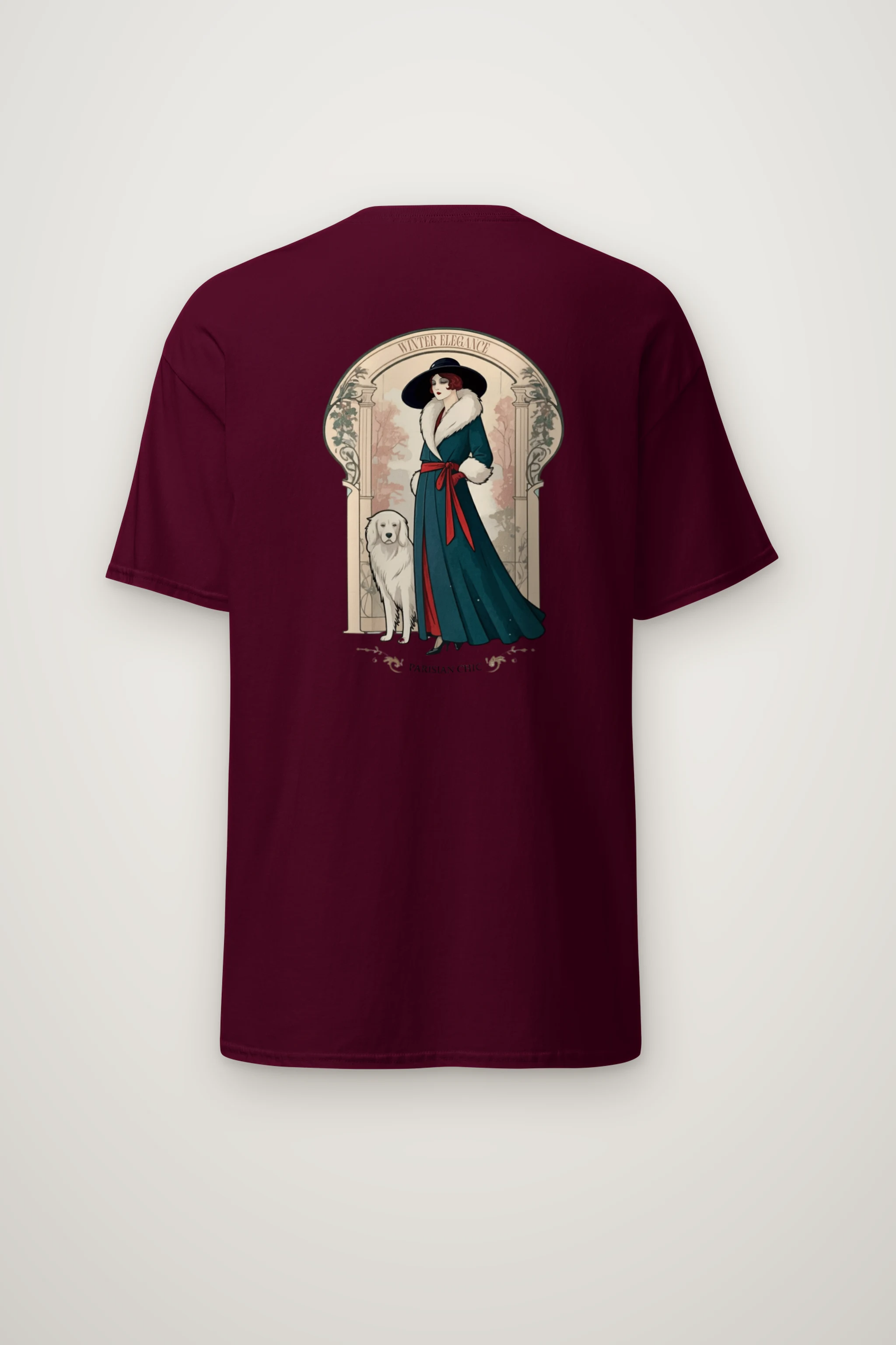 "Winter Elegance" Heavyweight Unisex Crewneck T-shirt