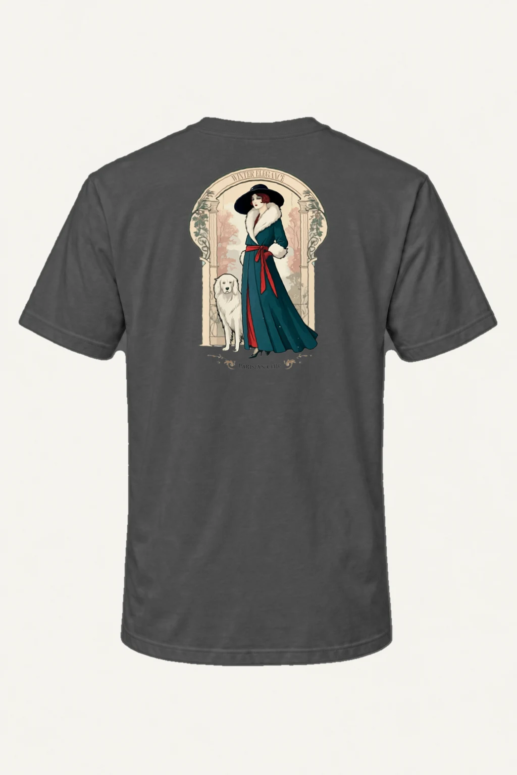 "Winter Elegance" Heavyweight Unisex Crewneck T-shirt | Gildan 5000