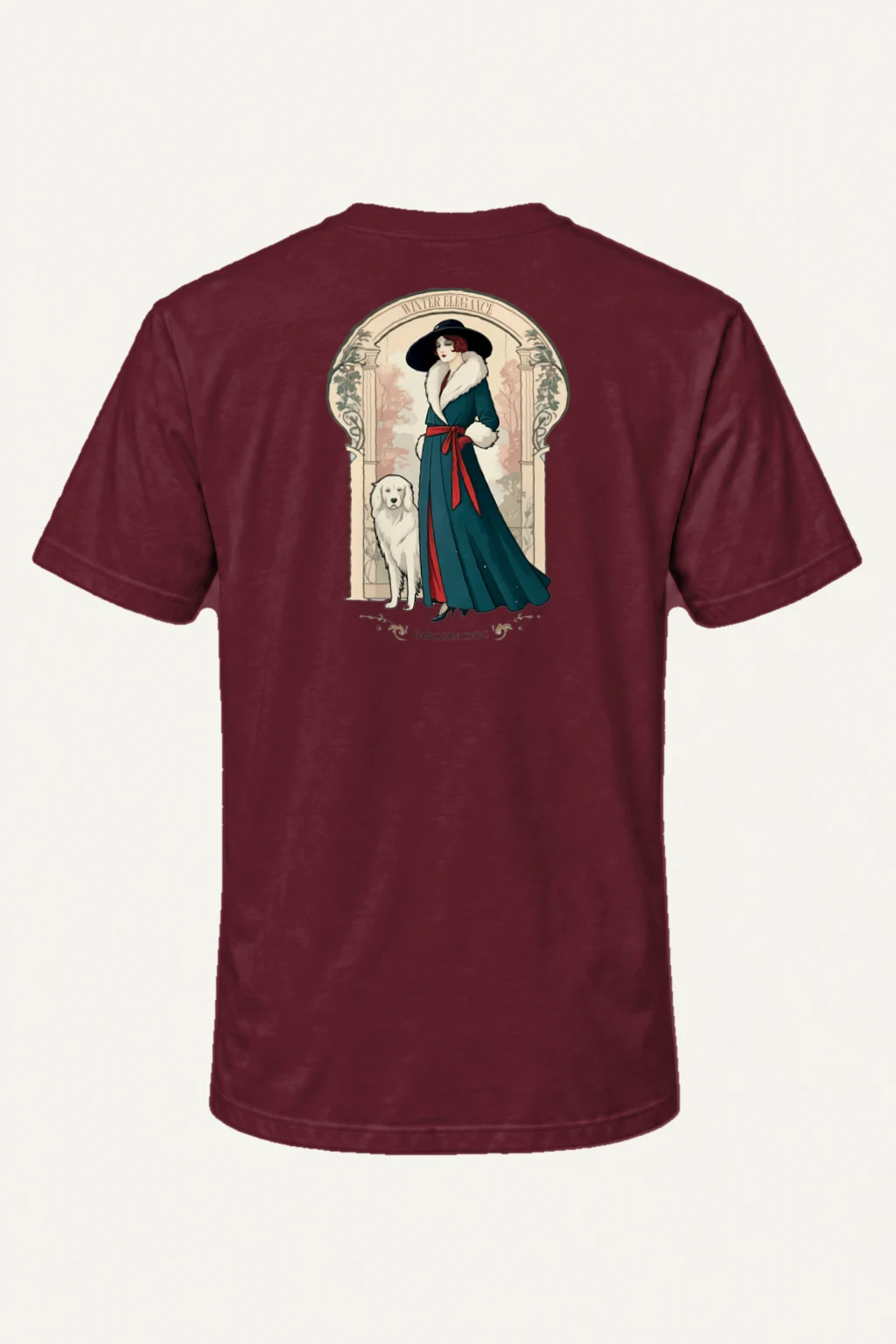 "Winter Elegance" Heavyweight Unisex Crewneck T-shirt | Gildan 5000