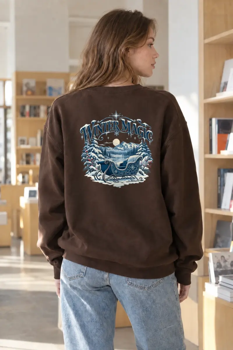 "Winter Magic" Heavy Blend Unisex Crewneck Sweatshirt | Gildan 18000