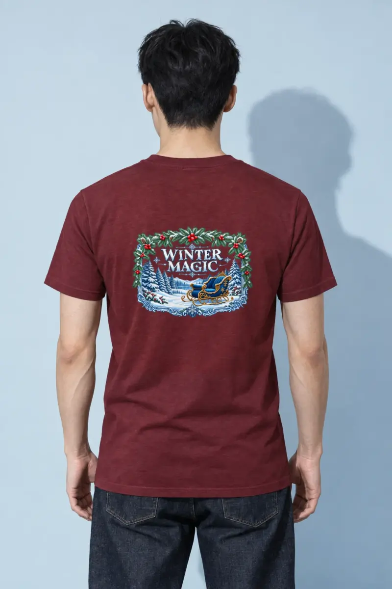 "Winter Magic" Heavyweight Unisex Crewneck T-shirt