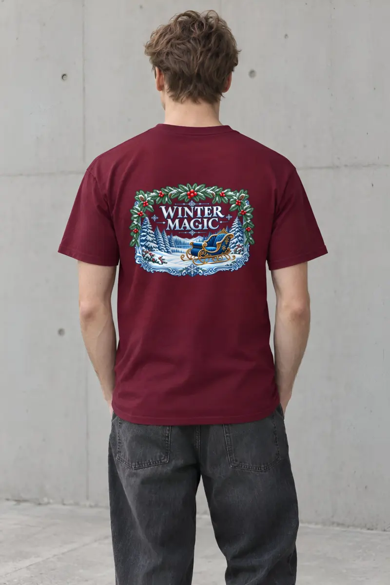 "Winter Magic" Heavyweight Unisex Crewneck T-shirt