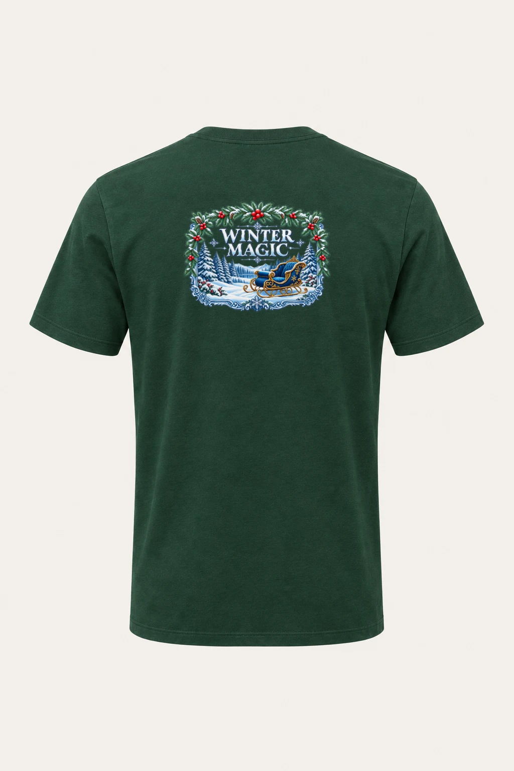 "Winter Magic" Heavyweight Unisex Crewneck T-shirt | Gildan 5000