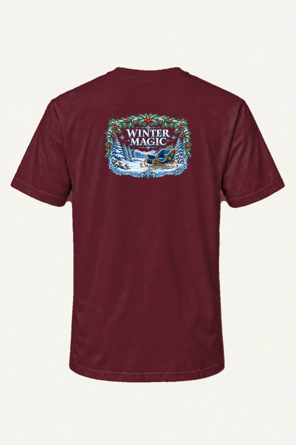 "Winter Magic" Heavyweight Unisex Crewneck T-shirt | Gildan 5000