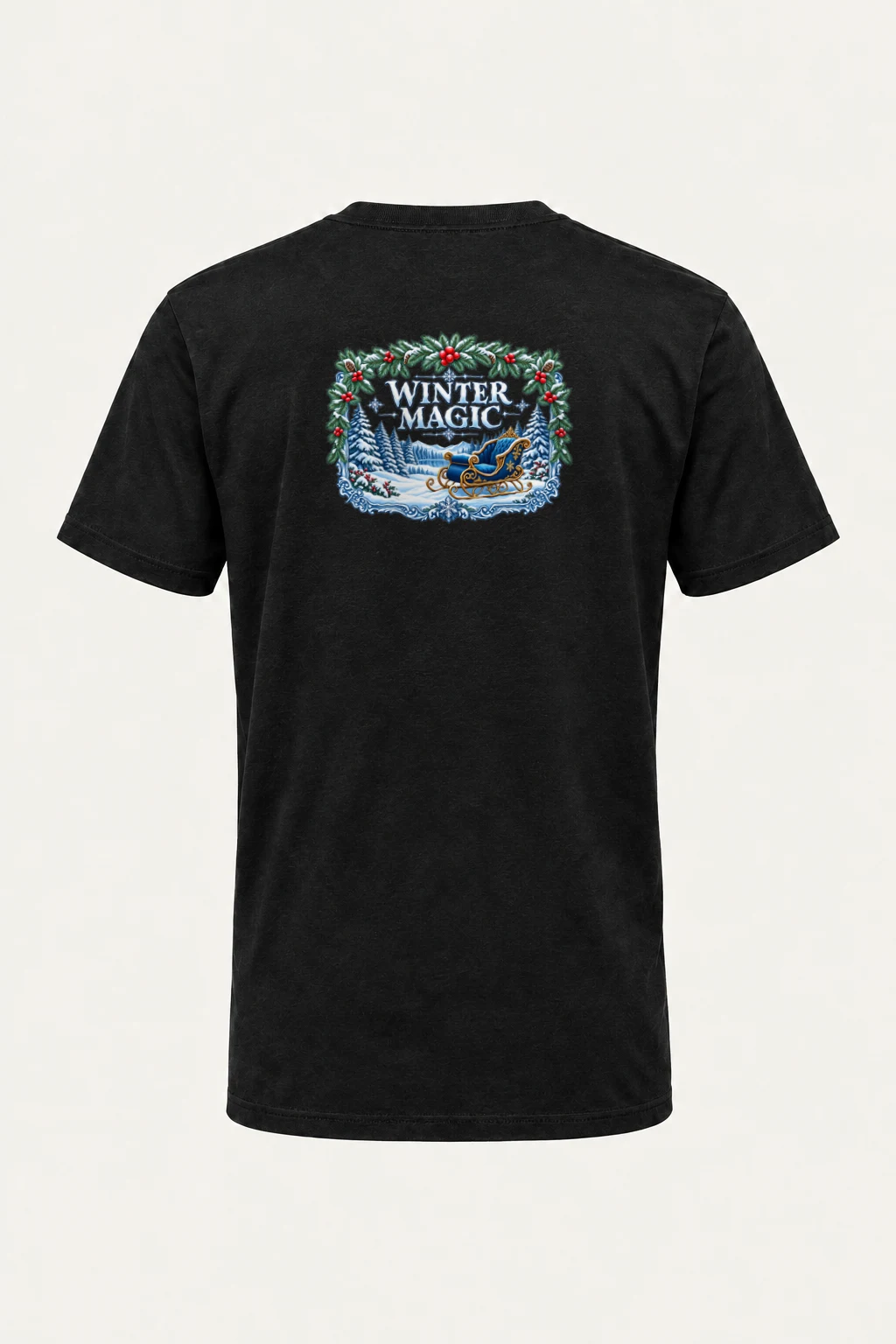 "Winter Magic" Heavyweight Unisex Crewneck T-shirt | Gildan 5000