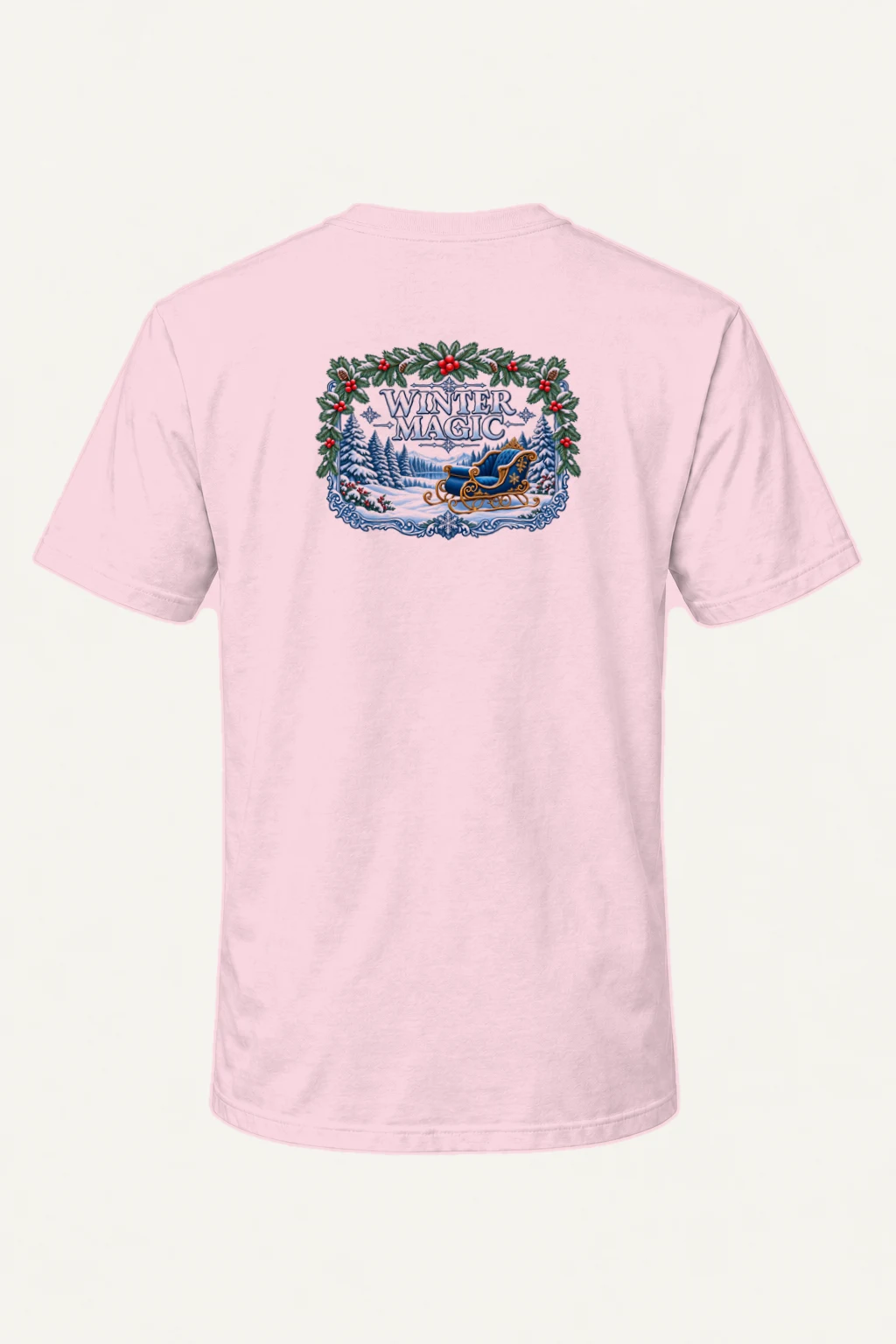 "Winter Magic" Heavyweight Unisex Crewneck T-shirt | Gildan 5000