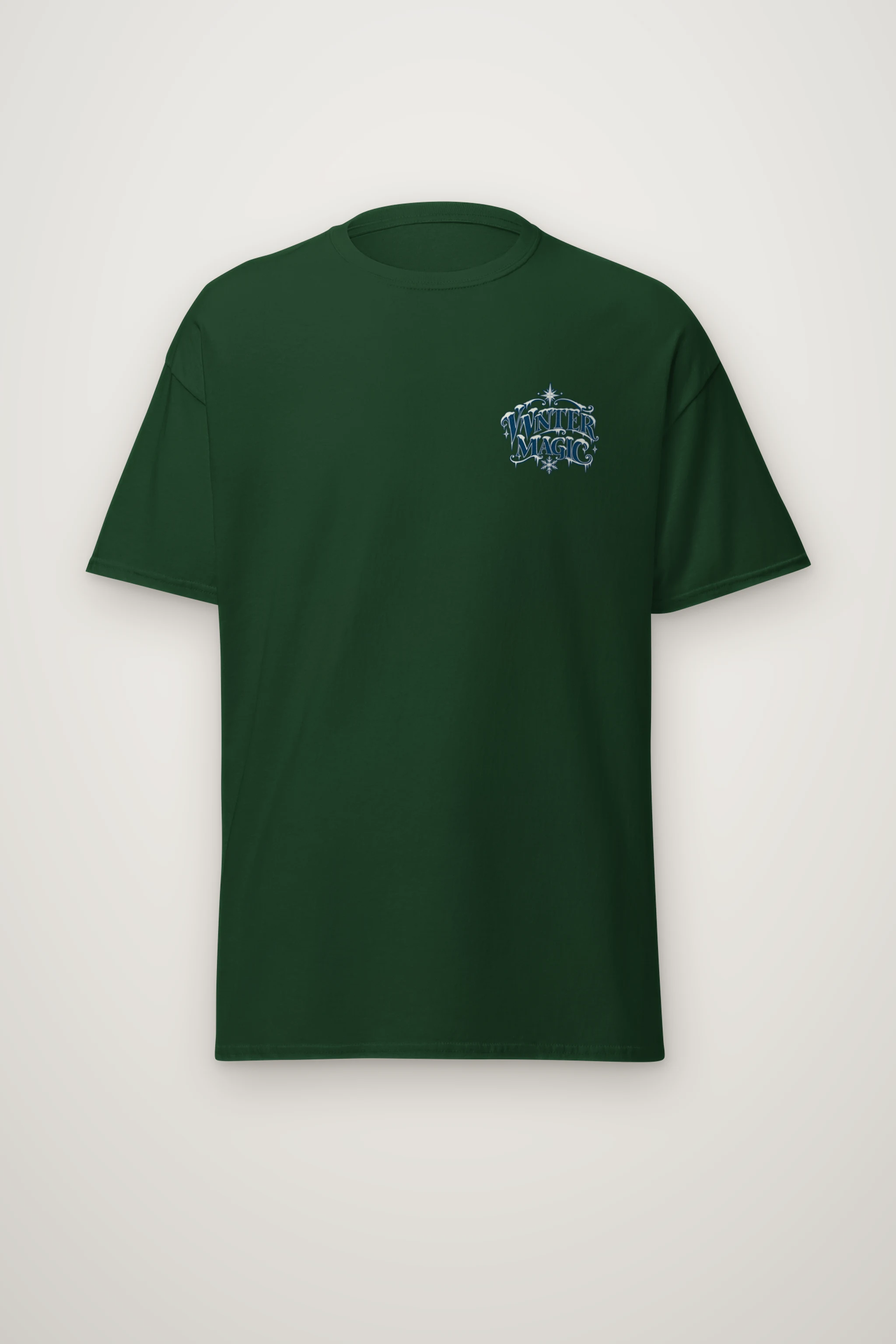 "Winter Magic Sleigh" Heavyweight Unisex Crewneck T-shirt