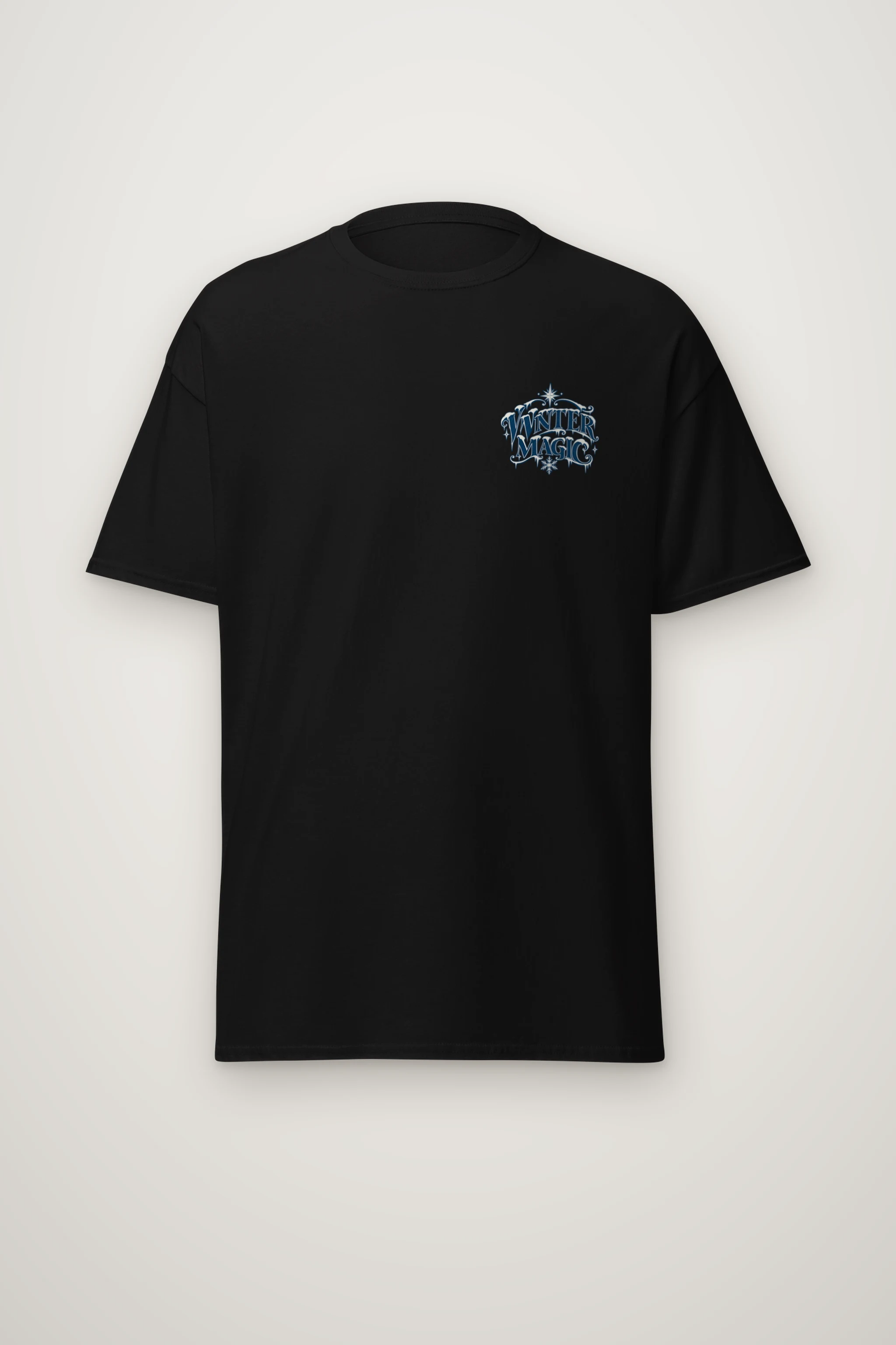 "Winter Magic Sleigh" Heavyweight Unisex Crewneck T-shirt