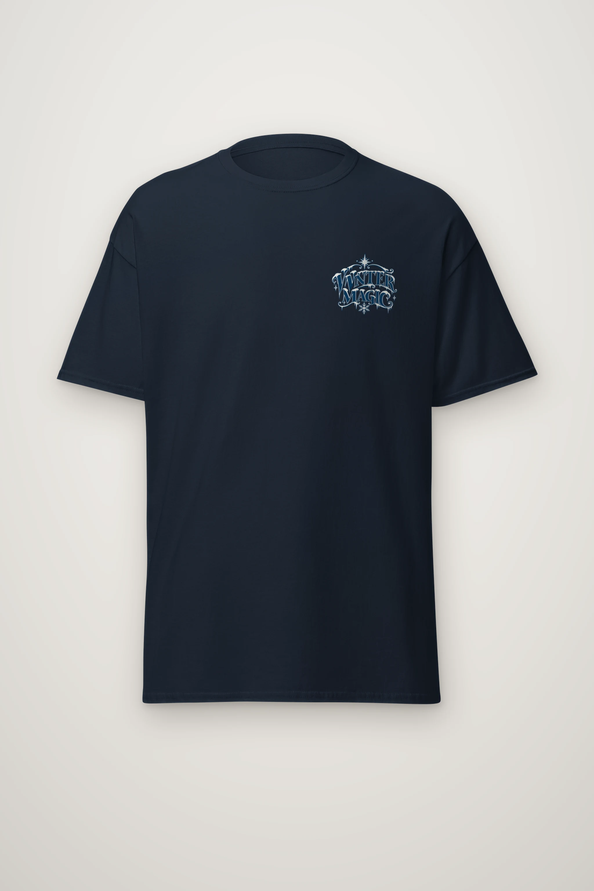 "Winter Magic Sleigh" Heavyweight Unisex Crewneck T-shirt
