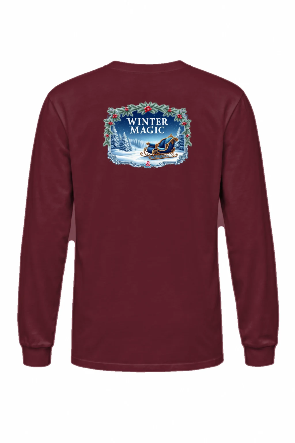 "Winter Magic Sleigh" Unisex Longsleeve T-shirt | Gildan 2400