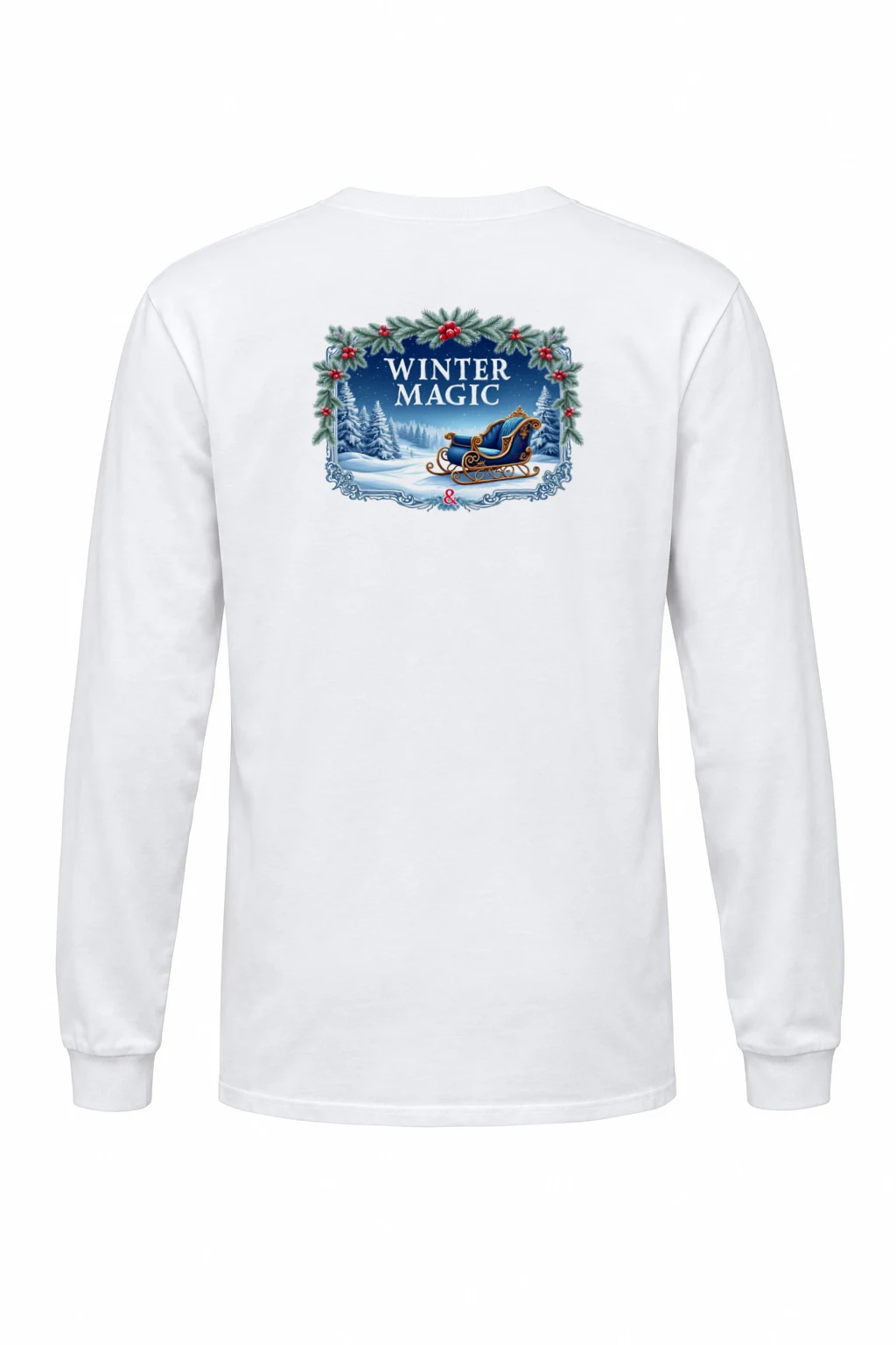 "Winter Magic Sleigh" Unisex Longsleeve T-shirt | Gildan 2400
