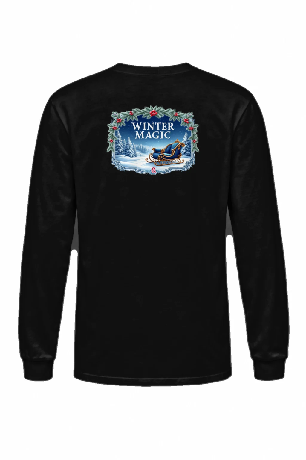 "Winter Magic Sleigh" Unisex Longsleeve T-shirt | Gildan 2400