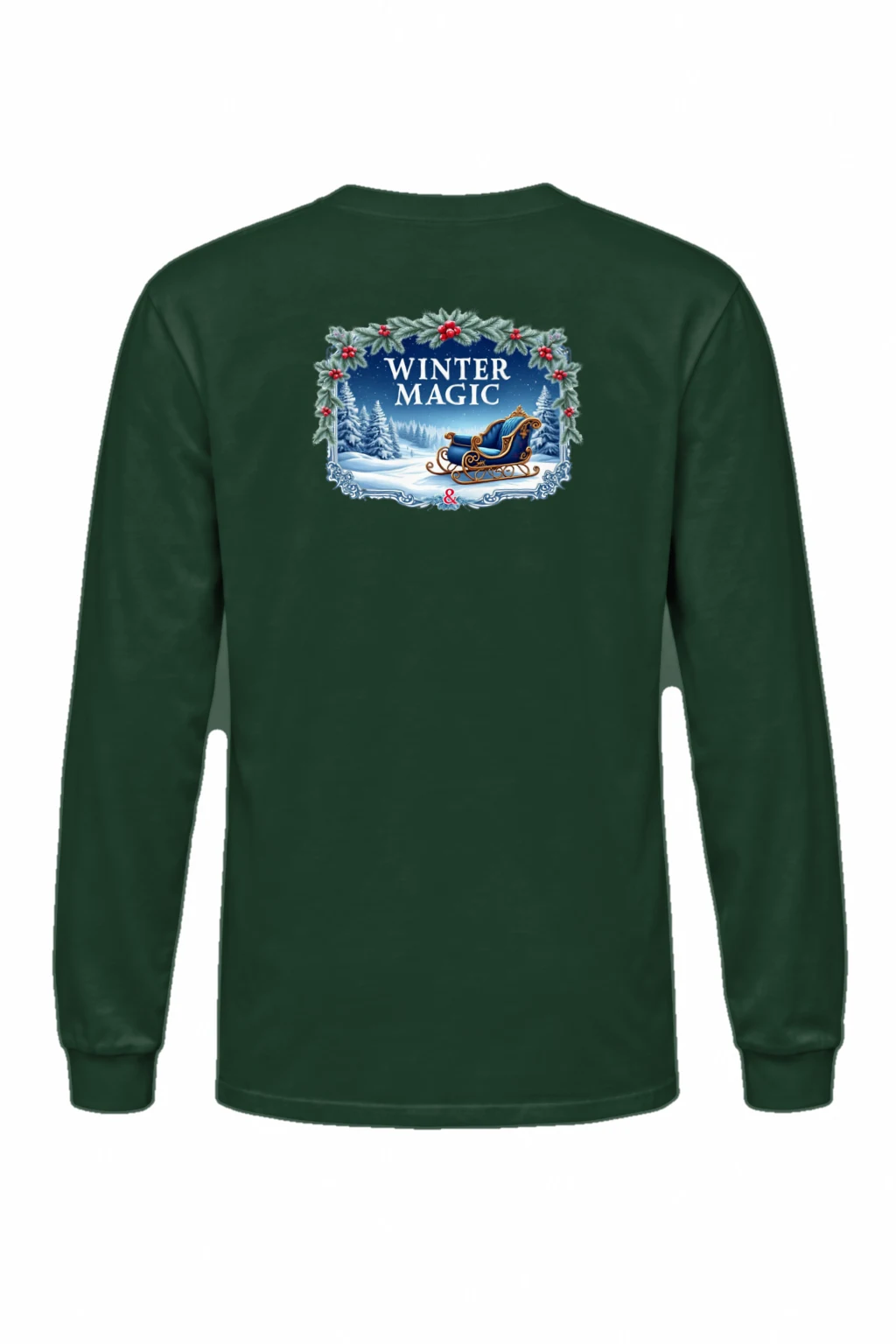 "Winter Magic Sleigh" Unisex Longsleeve T-shirt | Gildan 2400
