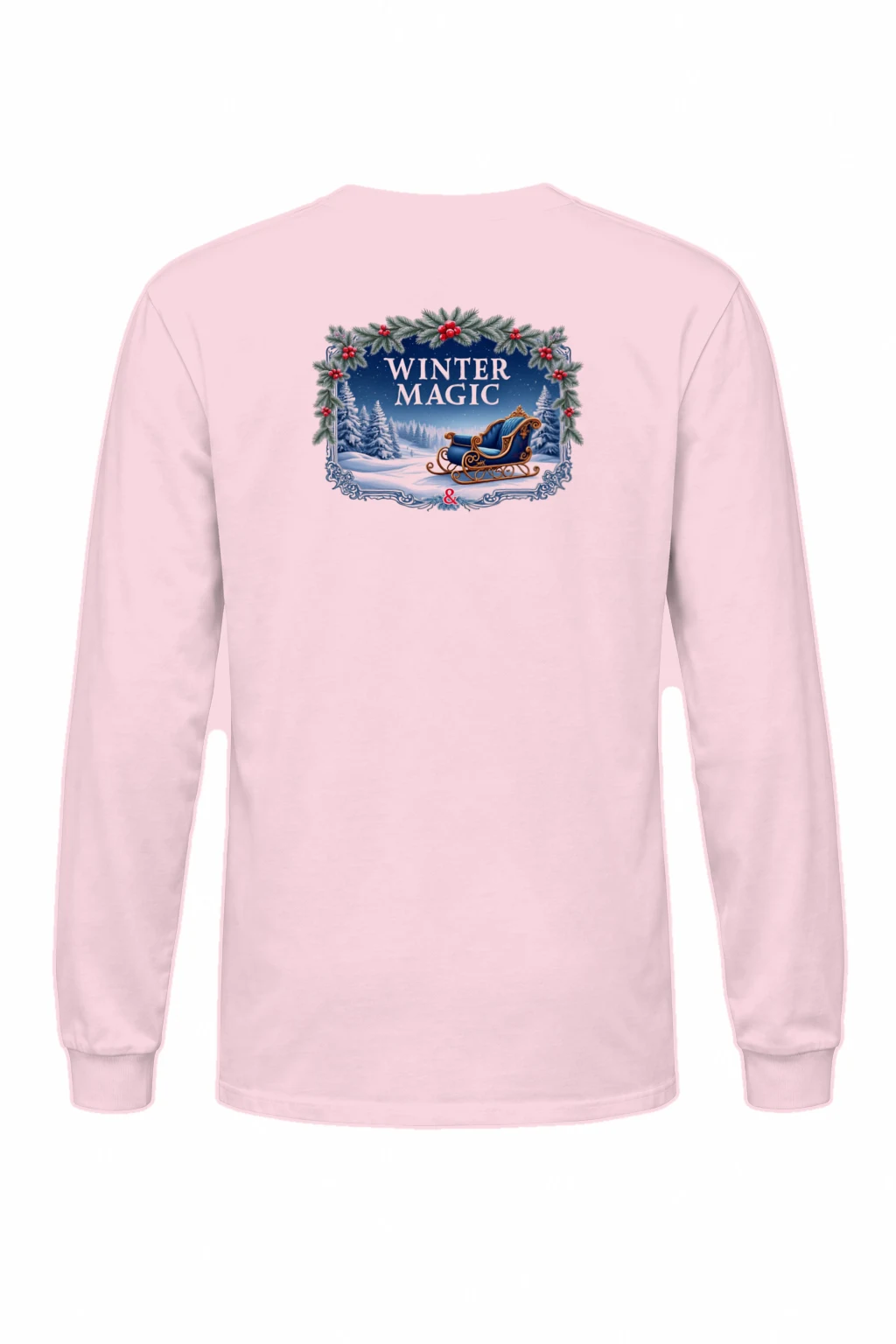 "Winter Magic Sleigh" Unisex Longsleeve T-shirt | Gildan 2400