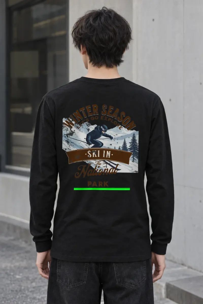 "Winter Season Explore" Unisex Longsleeve T-shirt | Gildan 2400