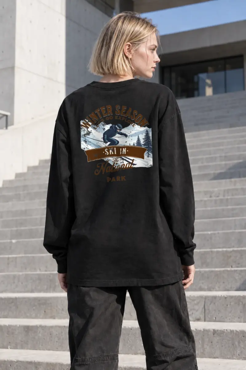 “Winter Season Explore” Unisex Longsleeve T-shirt | Gildan 2400