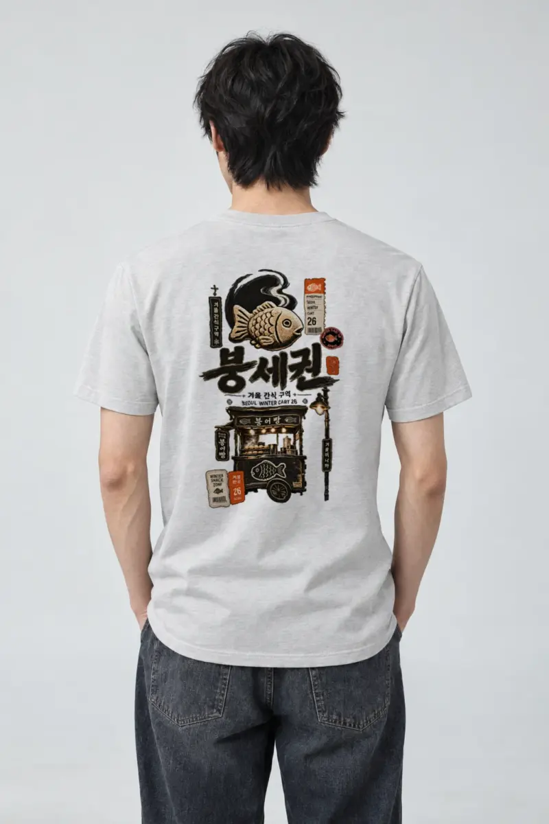 "Winter Snack Cart" Heavyweight Unisex Crewneck T-shirt