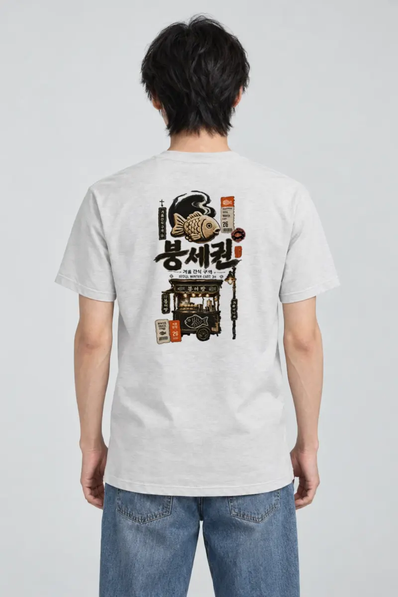 "Winter Snack Cart" Heavyweight Unisex Crewneck T-shirt